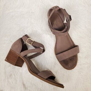 UGG Koolaburra Eliani Suede Heeled Sandals Size 8